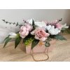 Vegyes virág,dísztáska dobozban – nagy