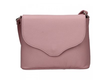 damska kozena crosbody kabelka italia alice ruzova