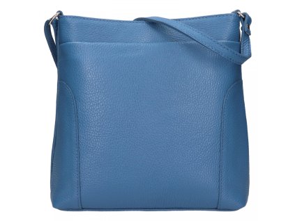 damska kozena crossbody kabelka italia emma syte modra