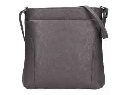 damska kozena crossbody kabelka italia emma tmave seda