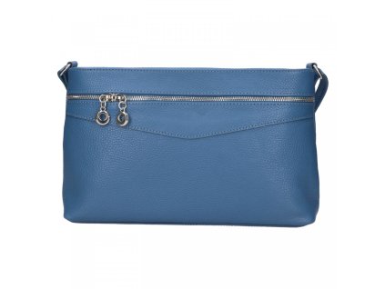 damska kozena crossbody kabelka italia benea modra