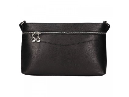 damska kozena crossbody kabelka italia benea cerna