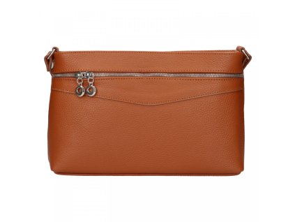 damska kozena crossbody kabelka italia benea hneda