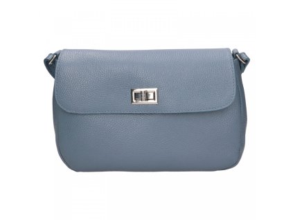damska kozena crossbody kabelka italia arabela modra