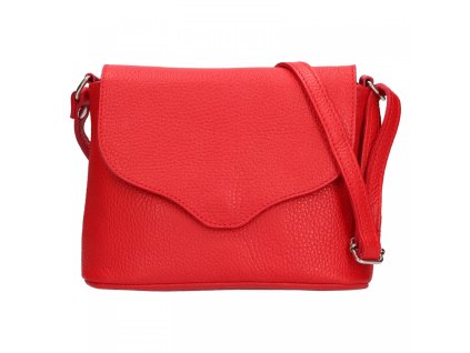 damska kozena crosbody kabelka italia alice cervena
