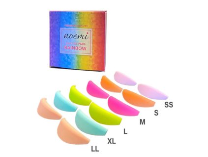 Noemi Silicone Pads Rainbow (Mix Box 6 pairs) – Noemi Professional