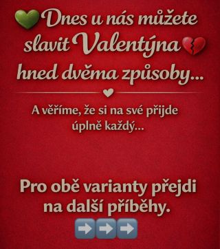 ❤️Dnes u nás můžete slavit Valentýna hned dvěma způsob❤️ A věříme, že si na své přijde úplně každý…😬 💘 Varianta pro...