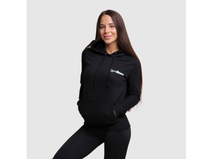 Dámská mikina PRO Hoodie Black - GymBeam (Barva černá, Velikost XS)