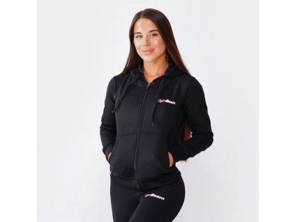 Dámská mikina Zipper Hoodie Black - GymBeam (Velikost XS, Barva černá)