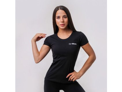 Dámské tričko Basic Black - GymBeam (Velikost XS, Barva černá)