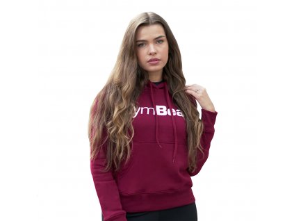 Dámská mikina Athlete Burgundy White - GymBeam