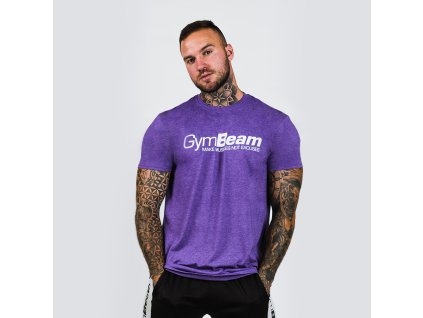 Tričko Make Muscles Heather Purple - GymBeam