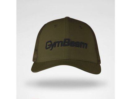 Kšiltovka Mesh Panel Cap Military Green - GymBeam (Velikost UNI, Barva zelená)