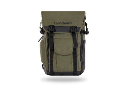 Batoh Adventure Military Green - GymBeam (Barva zelená)