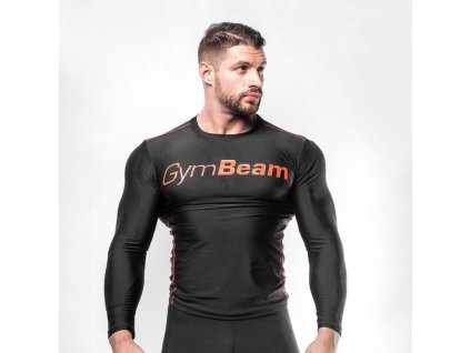 Kompresní tričko Black/Red - GymBeam (Barva černá - červená, Velikost S)