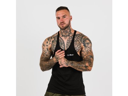 Tílko Stringer Black - GymBeam