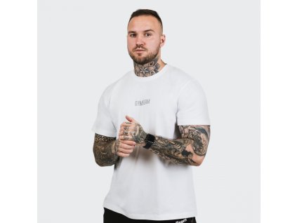 Tričko FIT White - GymBeam (Velikost S, Barva bílá)