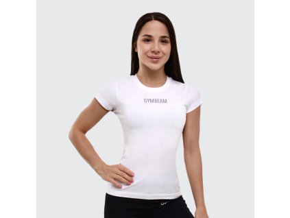 Dámské tričko FIT White - GymBeam (Velikost XS, Barva bílá)