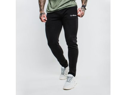 Tepláky Slimfit Black - GymBeam (Velikost M, Barva černá)