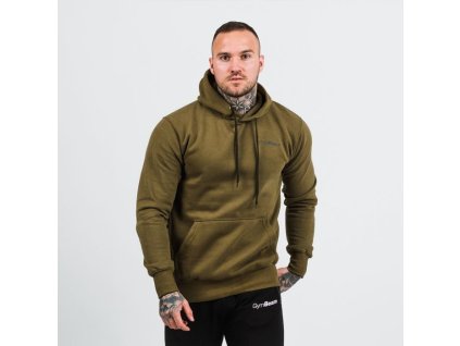 Mikina Athlete Military Green Black - GymBeam (Velikost S, Barva zelená)