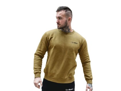 Mikina Basic Jumper Military Green - GymBeam (Velikost S, Barva zelená)