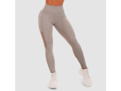 Dámské legíny Mesh Panel grey - GymBeam (Velikost XL, Barva šedá)