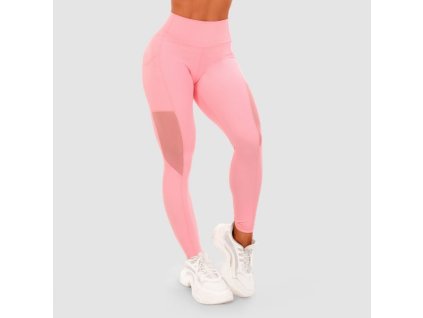 Dámské legíny Mesh Panel pink - GymBeam (Velikost L, Barva růžová)