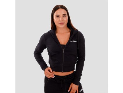 Dámská mikina Zip-up TRN black - GymBeam (Velikost XS, Barva černá)