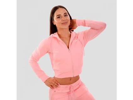 Dámská mikina Zip-up TRN pink - GymBeam (Velikost M, Barva růžová)