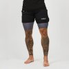 Pánské Šortky 2in1 Black Grey - GymBeam (Velikost L, Barva černá)