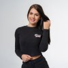 Tričko Long Sleeve Croptop Black - BeastPink