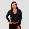 Dámská mikina Zip-up TRN black - GymBeam