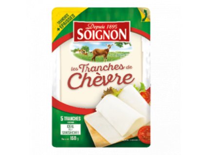 Fromage de chèvre cuisine et apéro les tranches de chèvres x5 soignon