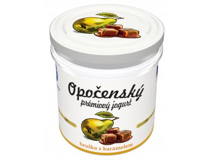 02 Opočenský prémiový jogurt hruška karamel