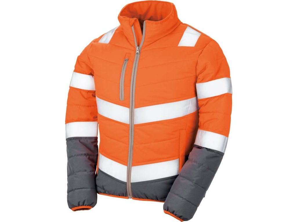 Dámská bezpečnostní bunda  R 325F (Velikost XS, Barva fluorescent orange/grey)