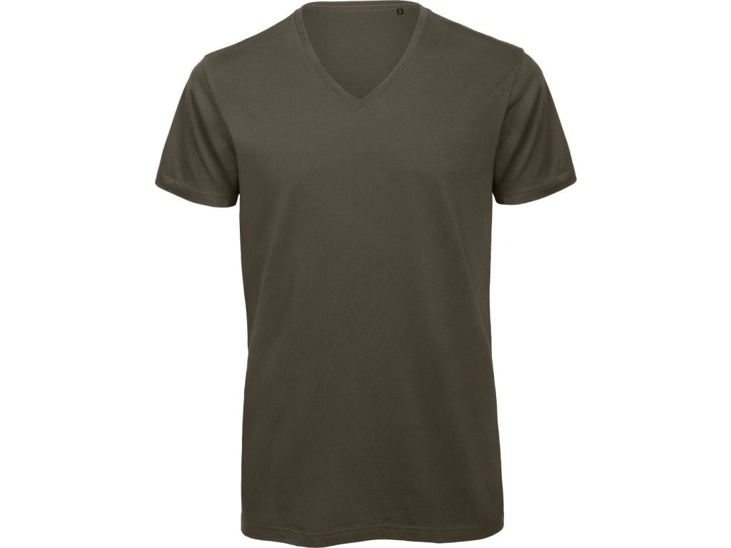 Pánské tričko s výstřihem do V  Inspire V T /men_° (Barva white, Velikost S)