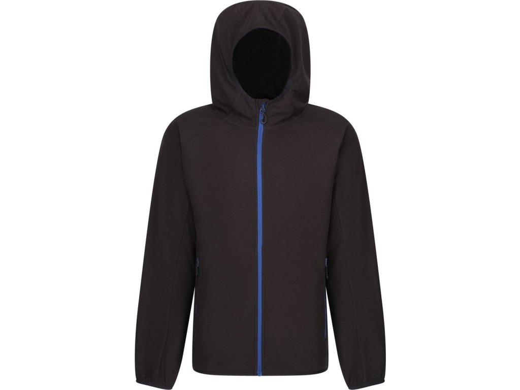 Fleecová bunda structure s kapucí "Navigate"  TRF 690 (Velikost S, Barva black/orange pop)