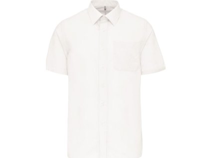 Popelínová košile "Ace" s krátkým rukávem (Barva white, Velikost S)
