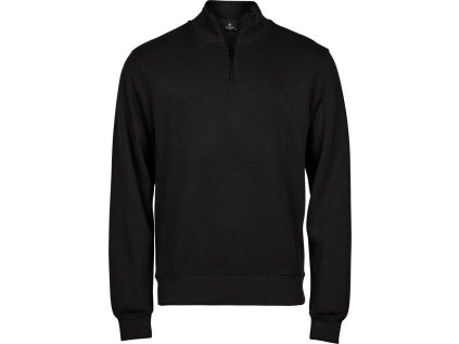 Mikina interlock s 1/4 zipem (Barva black, Velikost S)