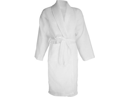 Vaflový župan  Waffle Bathrobe (Barva white, Velikost L/XL)