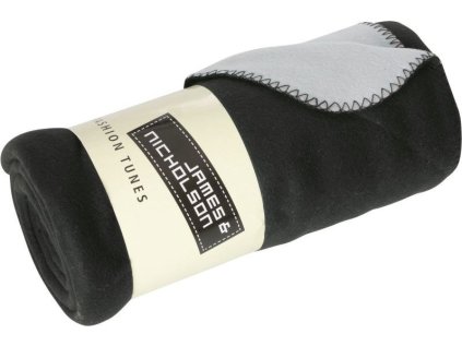 2-vrstvá fleecová deka  JN 952 (Velikost onesize, Barva black/silver)