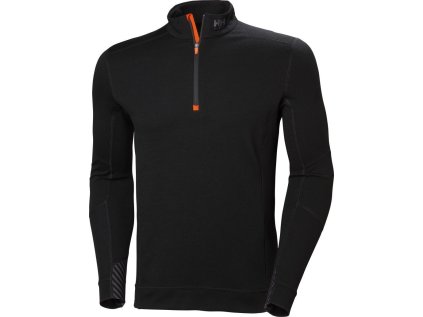 Funkční tričko 1/4 zip "LIFA Merino"  Lifa 75107 (Barva black, Velikost XS)