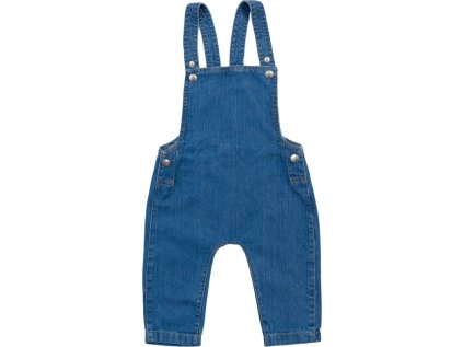 Dětské kalhoty s laclem  BZ 56 (Barva denim, Velikost 3-6)