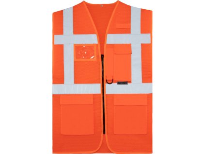 Multifunkční síťovaná vesta  KXCMMF – Larisa (Velikost S, Barva hi vis yellow)