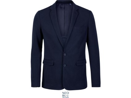 Pánský piqué blejzr  Marcel Men (Velikost 46, Barva night blue)