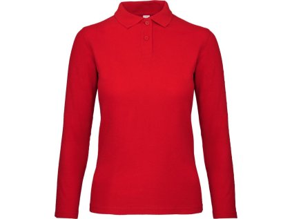 Dámské piqué polo s dlouhým rukávem  ID.001 LSL /women (Barva white, Velikost XS)