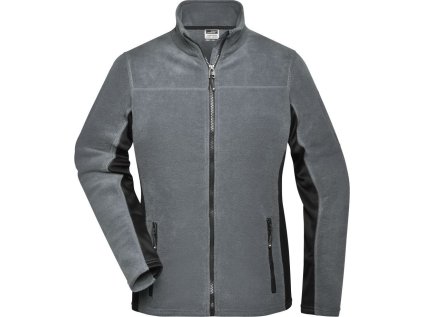 Dámská pracovní mikrofleecová bunda - Strong  JN 841 (Velikost XS, Barva black/carbon)