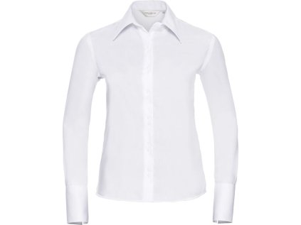 Nežehlivá halenka s dlouhým rukávem  956F (Barva white, Velikost XS)