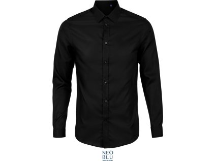 Mikro keprová košile s dlouhým rukávem  Blaise Men (Velikost S, Barva night blue)