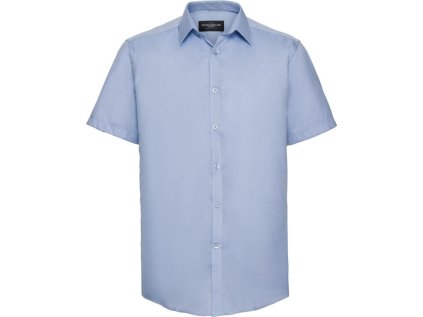 Košile s krátkým rukávem, vzor rybí kost  963M (Barva white, Velikost S)